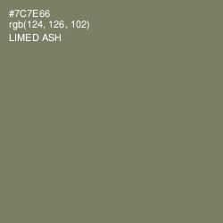 #7C7E66 - Limed Ash Color Image